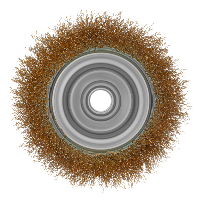 Щетка для УШМ, 100 мм, М14, "чашка", латунированная витая проволока Matrix по ценам производителя в Санкт-Петербурге с доставкой по всей России