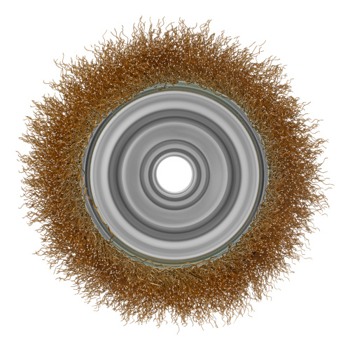 Щетка для УШМ, 100 мм, М14, "чашка", латунированная витая проволока Matrix по ценам производителя в Санкт-Петербурге с доставкой по всей России