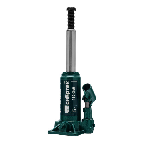 Домкрат гидравлический бутылочный, 5 т, 180-340 мм Сибртех по ценам производителя в Санкт-Петербурге с доставкой по всей России