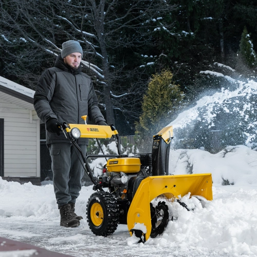 Бензиновая снегоуборочная машина SB 560 LP, 212 cc, электростартер, фара Denzel купить в Москве с доставкой по всей России | ProtosMarket.ru