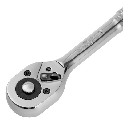 Ключ-трещотка 3/8", 45 зубьев, цельнометаллический, с быстрым сбросом, CrV, хром Сибртех по ценам производителя в Санкт-Петербурге с доставкой по всей России