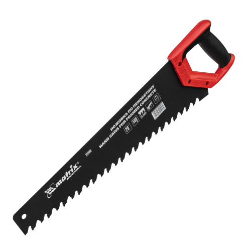 Ножовка по пенобетону, 500 мм, защитное покрытие, твердосплавные напайки на зубья, двухкомпонентная рукоятка Matrix купить в Москве с доставкой по всей России | ProtosMarket.ru