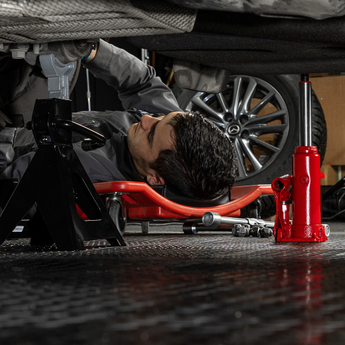 Домкрат гидравлический бутылочный, 3т, h подъема 180-340 мм Sparta по ценам производителя в Санкт-Петербурге с доставкой по всей России