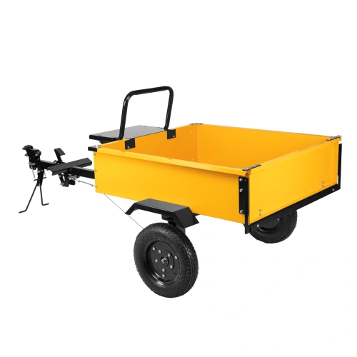 Прицеп для мотоблока TT-500, оцинк., груз. 500 кг, рег. сцепка, колеса 4.00-10, в упаковке Denzel по ценам производителя в Санкт-Петербурге с доставкой по всей России