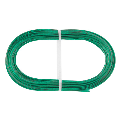 Трос металлополимерный зеленый ПР-3.0, толщина 3.0 мм, моток 20 метров Сибртех купить в Москве с доставкой по всей России | ProtosMarket.ru
