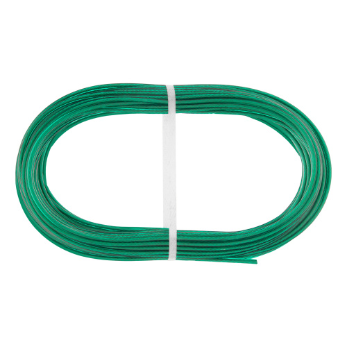 Трос металлополимерный зеленый ПР-3.0, толщина 3.0 мм, моток 20 метров Сибртех купить в Москве с доставкой по всей России | ProtosMarket.ru