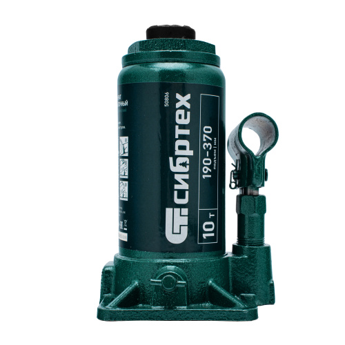 Домкрат гидравлический бутылочный, 10 т, 190-370 мм Сибртех по ценам производителя в Санкт-Петербурге с доставкой по всей России
