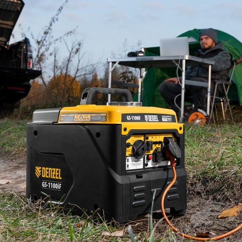 Генератор инверторный GS-1100iF, 1,1 кВт, 230 В, ручной старт DENZEL по ценам производителя в Санкт-Петербурге с доставкой по всей России