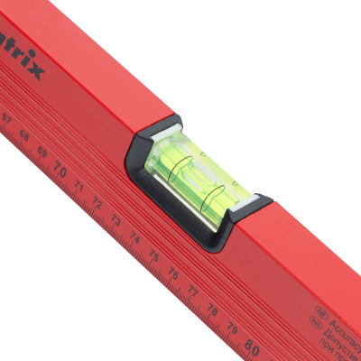 Уровень алюминиевый, 1500 мм, 3 глазка, красный, линейка Matrix по ценам производителя в Санкт-Петербурге с доставкой по всей России