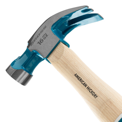 Молоток-гвоздодер, 450 г, угол 45, магнит, обрезиненная рукоятка American hickory GROSS купить в Москве с доставкой по всей России | ProtosMarket.ru