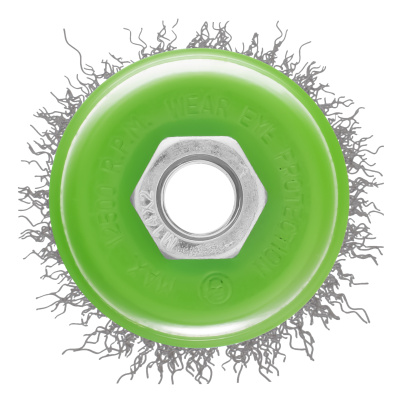 Щетка для УШМ, 65 мм, М14, "чашка", витая проволока 0.3 мм Сибртех по ценам производителя в Санкт-Петербурге с доставкой по всей России