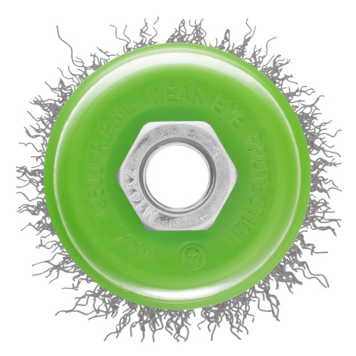 Щетка для УШМ, 65 мм, М14, "чашка", витая проволока 0.3 мм Сибртех по ценам производителя в Санкт-Петербурге с доставкой по всей России