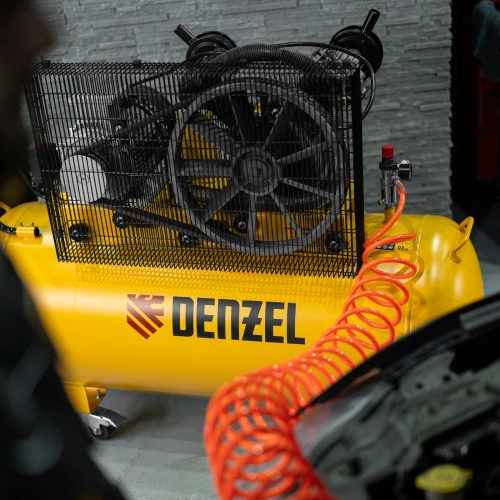 Компрессор воздушный рем. привод BCV 5500-T/270, 5,5 кВт, 270 литров, 850 л/мин Denzel по ценам производителя в Санкт-Петербурге с доставкой по всей России