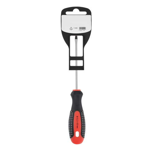 Отвертка Fusion, SL3 х 80 мм, CrV, трехкомпонентная рукоятка "Anti slip" Matrix купить в Москве с доставкой по всей России | ProtosMarket.ru