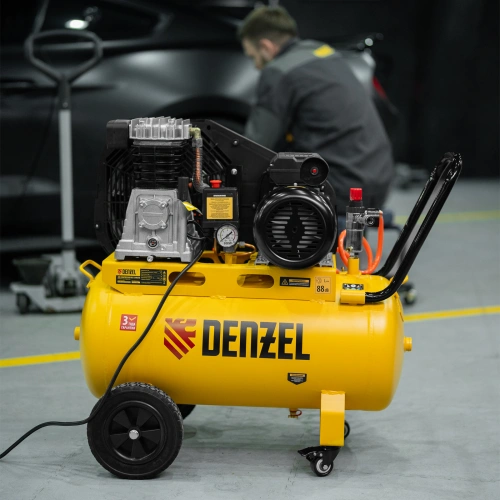 Компрессор воздушный рем. привод BCI 2100/50, 2,1 кВт, 50 литров, 400 л/мин Denzel по ценам производителя в Санкт-Петербурге с доставкой по всей России