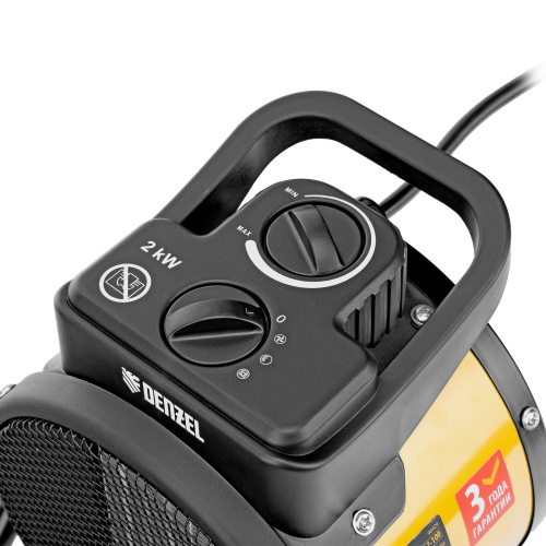 Тепловая пушка, керамический нагреватель (тепловентилятор) DHC 2-100, 230 В, 0.025/1/2 кВт Denzel по ценам производителя в Санкт-Петербурге с доставкой по всей России