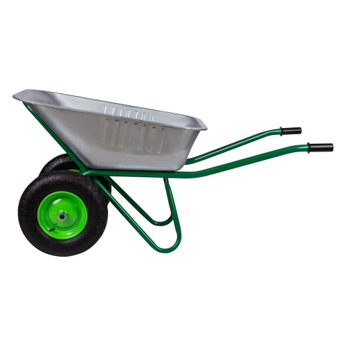 Тачка садово-строительная, 2-х колесная, усиленная, грузоподъемность 320 кг, объем 100 л купить в Москве с доставкой по всей России | ProtosMarket.ru