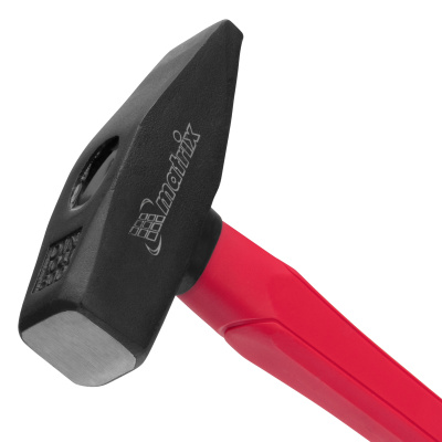 Молоток слесарный optimal, 800 г, фибергласовая обрезиненная рукоятка, квадратный боек Matrix купить в Москве с доставкой по всей России | ProtosMarket.ru