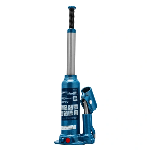 Домкрат гидравлический бутылочный, 2 т, h подъема 178-338 мм, в пластиковом кейсе Stels по ценам производителя в Санкт-Петербурге с доставкой по всей России