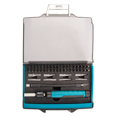 Отвертка с набором бит и торцевых головок для точных работ, гибкий привод, 48 шт, CrMo Gross купить в Москве с доставкой по всей России | ProtosMarket.ru