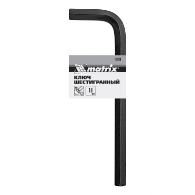 Ключ имбусовый HEX, 10 мм, CrV Matrix по ценам производителя в Санкт-Петербурге с доставкой по всей России