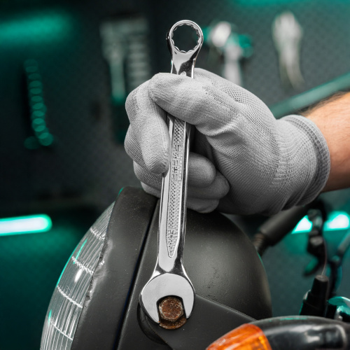 Ключ комбинированный, 15 мм, CrV, антислип Stels по ценам производителя в Санкт-Петербурге с доставкой по всей России