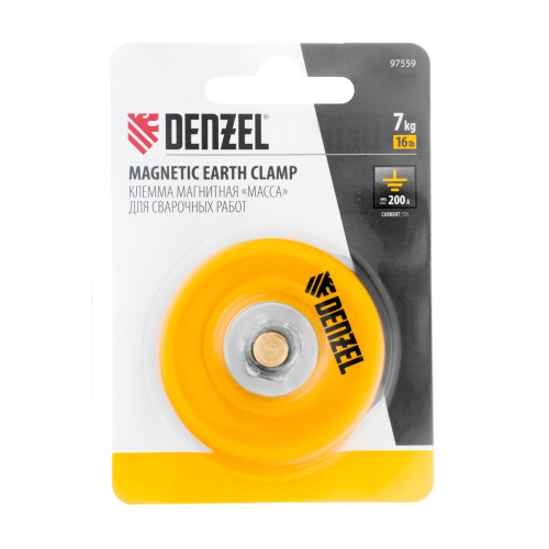 Клемма магнитная "масса" для сварочных работ Denzel по ценам производителя в Санкт-Петербурге с доставкой по всей России