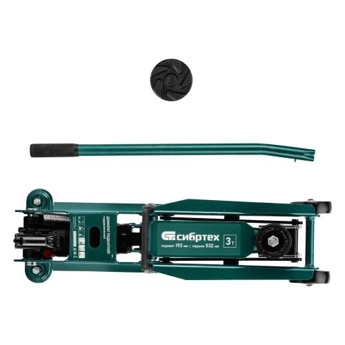 Домкрат гидравлический подкатной, 3 т, 192-532 мм, SUV Сибртех по ценам производителя в Санкт-Петербурге с доставкой по всей России