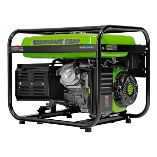 Генератор бензиновый БС-6500Э, 5.5 кВт, 230В, четырехтактный, 25 л, электростартер Сибртех по ценам производителя в Санкт-Петербурге с доставкой по всей России