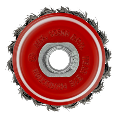 Щетка для УШМ, 75 мм, М14, "чашка", крученая проволока 0.5 мм Matrix по ценам производителя в Санкт-Петербурге с доставкой по всей России