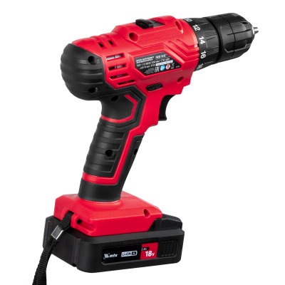 Дрель-шуруповерт аккумуляторная MCDL-18-02, Li-Ion, 18 В, 2 акк. MTX по ценам производителя в Санкт-Петербурге с доставкой по всей России