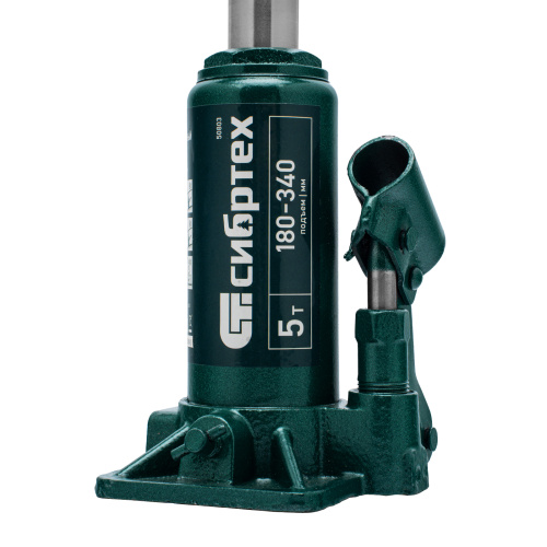 Домкрат гидравлический бутылочный, 5 т, 180-340 мм Сибртех по ценам производителя в Санкт-Петербурге с доставкой по всей России