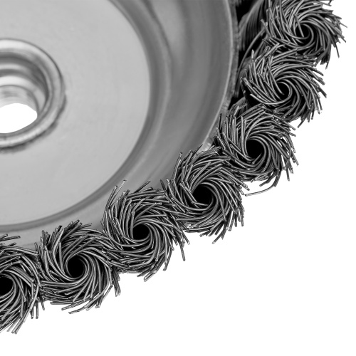 Щетка для УШМ, 150 мм, М14, "чашка", крученая проволока 0.5 мм Сибртех по ценам производителя в Санкт-Петербурге с доставкой по всей России