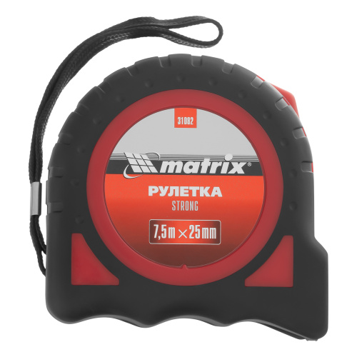 Рулетка Strong,7,5 м х 25 мм,обрезиненный корпус Matrix по ценам производителя в Санкт-Петербурге с доставкой по всей России