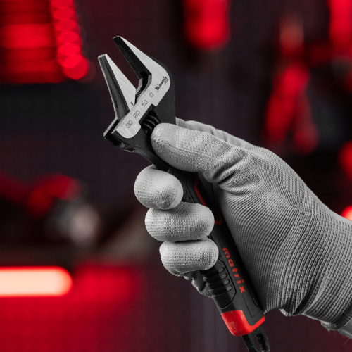 Ключ разводной, тонкие губки, фосфатированный, двухкомпонентная рукоятка, 200 мм, PRO Matrix купить в Москве с доставкой по всей России | ProtosMarket.ru