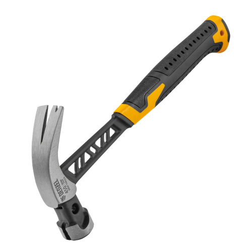 Молоток-гвоздодер 450 г, цельнокованый,боек с магнитом, двухкомп. обрезин. рук-ка Denzel купить в Москве с доставкой по всей России | ProtosMarket.ru