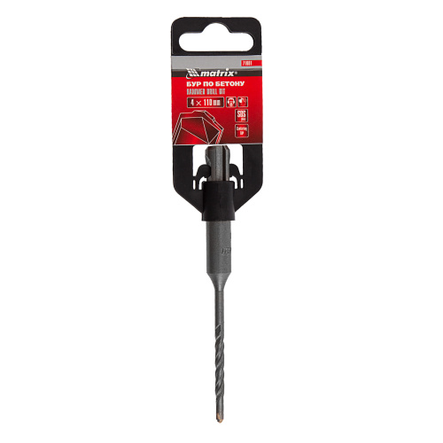 Бур по бетону, 4 x 110 мм, SDS Plus Matrix купить в Москве с доставкой по всей России | ProtosMarket.ru