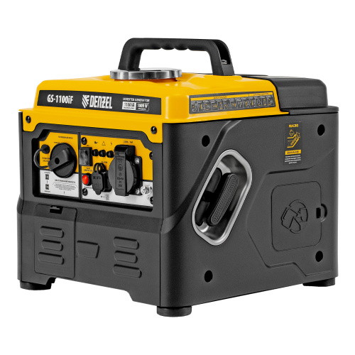 Генератор инверторный GS-1100iF, 1,1 кВт, 230 В, ручной старт DENZEL по ценам производителя в Санкт-Петербурге с доставкой по всей России