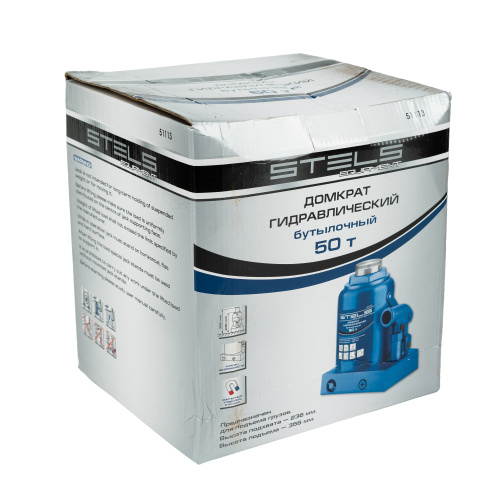 Домкрат гидравлический бутылочный, 50 т, H подъема 236-356 мм Stels по ценам производителя в Санкт-Петербурге с доставкой по всей России