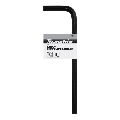 Ключ имбусовый HEX, 6 мм, CrV Matrix купить в Москве с доставкой по всей России | ProtosMarket.ru