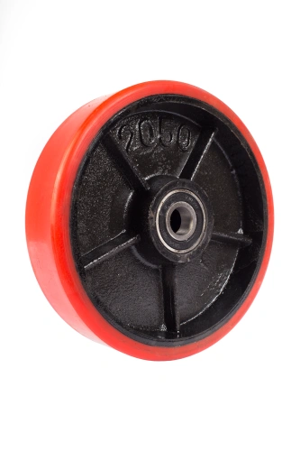 Колесо полиуретан 200х50 мм с подшипником для тележек гидравлических BF/WB/RHP/BFS по ценам производителя в Санкт-Петербурге с доставкой по всей России