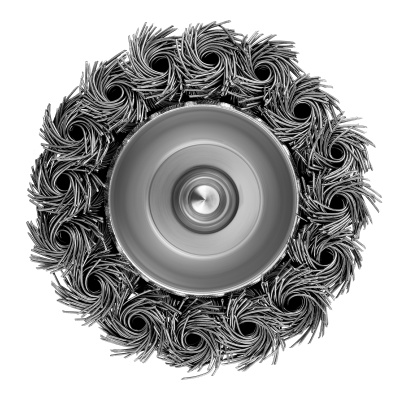 Щетка для дрели, 65 мм, "чашка" со шпилькой, крученая металлическая проволока Matrix по ценам производителя в Санкт-Петербурге с доставкой по всей России