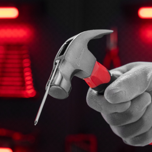 Молоток-гвоздодер мини, боек с магнитом, фибергласовая двухкомпонентная рукоятка, 250 г Matrix купить в Москве с доставкой по всей России | ProtosMarket.ru