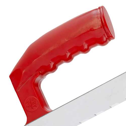 Гладилка из нержавеющей стали, 280 х 130 мм, зеркальная полировка, пластмассовая ручка, зуб 10 х 10 мм Matrix купить в Москве с доставкой по всей России | ProtosMarket.ru