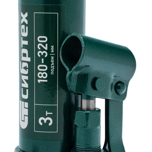 Домкрат гидравлический бутылочный, 3 т, 180-320 мм, в пласт. кейсе Сибртех по ценам производителя в Санкт-Петербурге с доставкой по всей России
