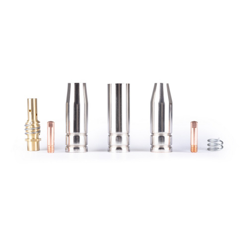 Varteg Набор комплектующих MIG-15 (2 наконечника, 3 сопла, 1 спираль к соплу, 1 диффузор газ., для серии UnoMig-15/MB-15AK/TBI-150/ERGOPLUS 15, пр-во FoxWeld/КНР) по ценам производителя в Санкт-Петербурге с доставкой по всей России