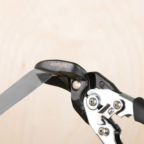 Ножницы по металлу "Piranha", усиленные, 255 мм, прямой и правый рез, сталь СrMo, двухкомпонентные рукоятки Gross купить в Москве с доставкой по всей России | ProtosMarket.ru
