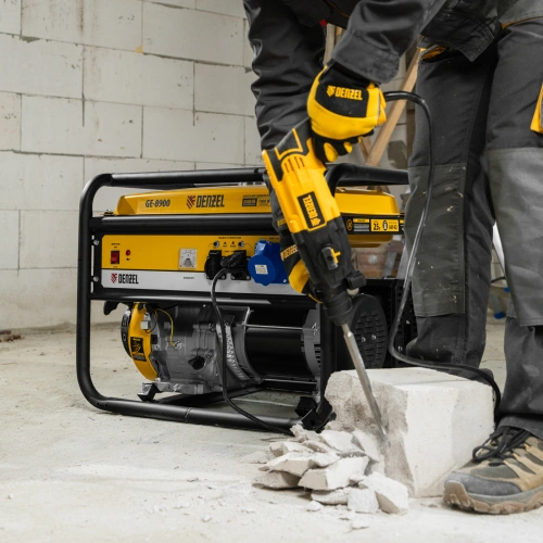 Генератор бензиновый GE 8900, 8.5 кВт, 220 В/50 Гц, 25 л, ручной старт Denzel по ценам производителя в Санкт-Петербурге с доставкой по всей России