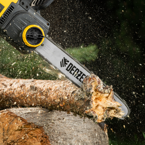 Пила цепная электрическая EDS-2000, 2 кВт,продольная, шина 40 см, шаг 3/8, паз 1.3 мм, 56 звеньев Denzel купить в Москве с доставкой по всей России | ProtosMarket.ru