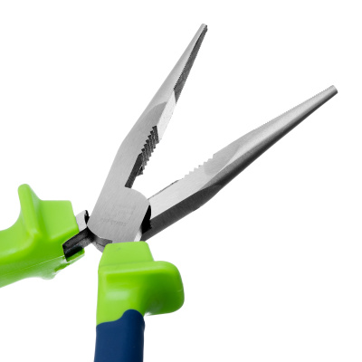 Длинногубцы прямые, 200 мм, двухкомпонентные рукоятки Сибртех купить в Москве с доставкой по всей России | ProtosMarket.ru